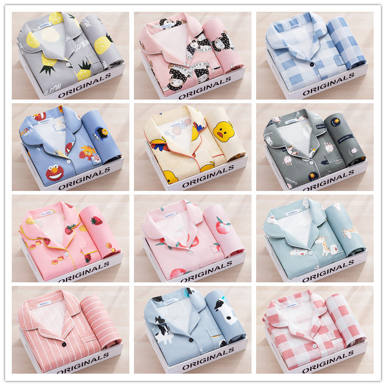 Cute Women's Long Sleeve Pajama Set for Home Wear