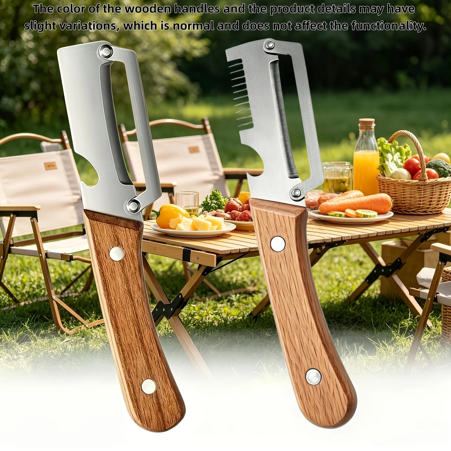 Premium Stainless Steel Vegetable & Fruit Peeler with Wooden Handle
