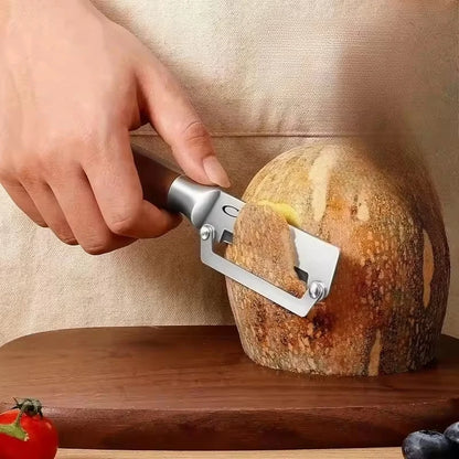 Premium Stainless Steel Vegetable & Fruit Peeler with Wooden Handle