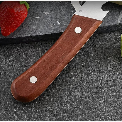 Premium Stainless Steel Vegetable & Fruit Peeler with Wooden Handle