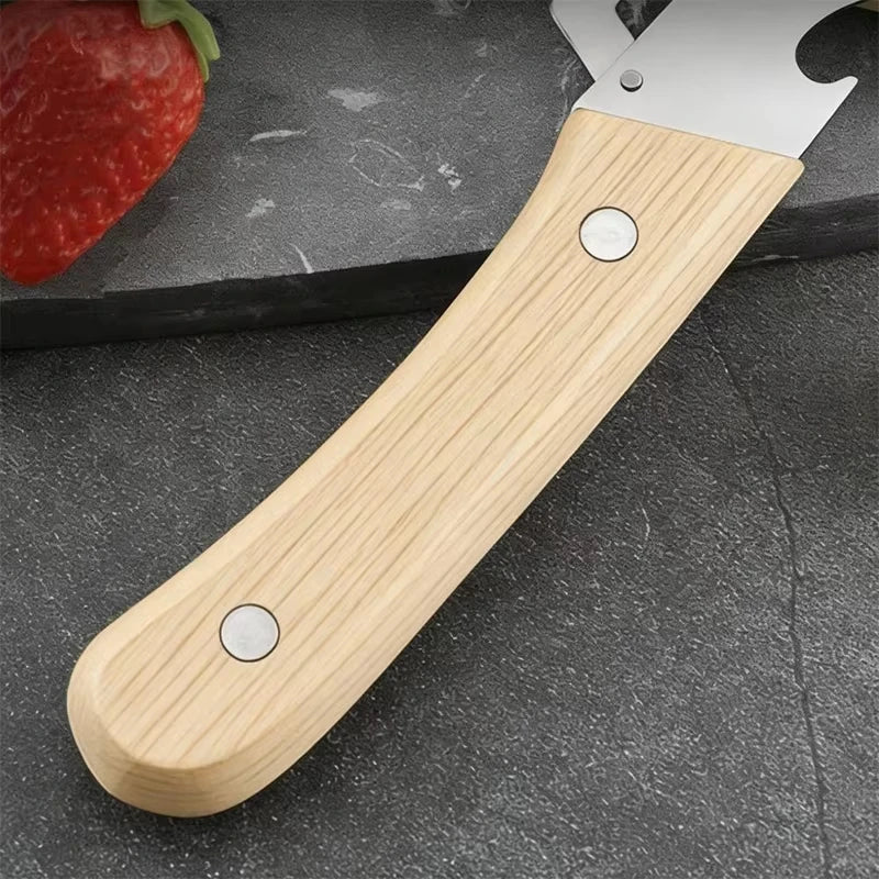 Premium Stainless Steel Vegetable & Fruit Peeler with Wooden Handle