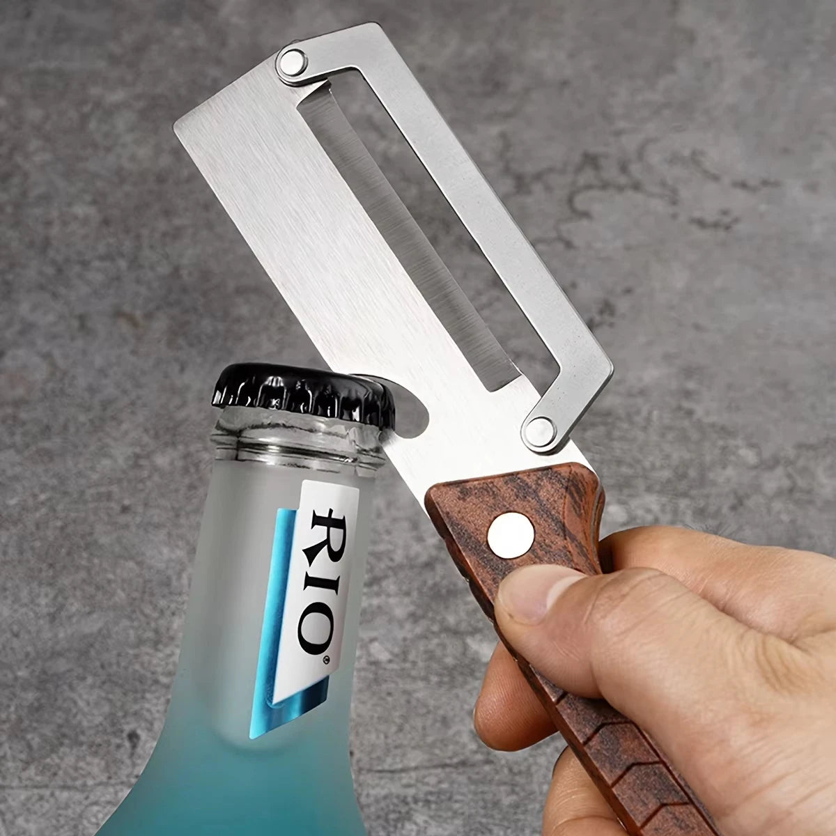 Premium Stainless Steel Vegetable & Fruit Peeler with Wooden Handle