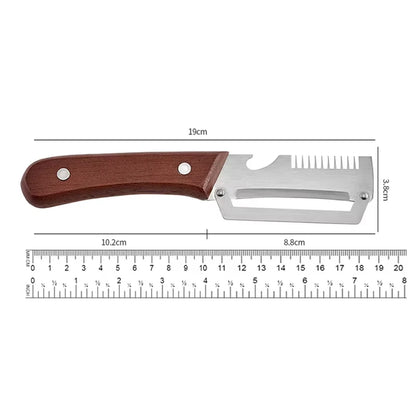Premium Stainless Steel Vegetable & Fruit Peeler with Wooden Handle