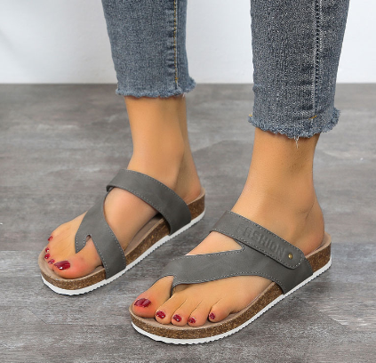 Orthopedic Open Sandals with Flat Sole (One Pair)