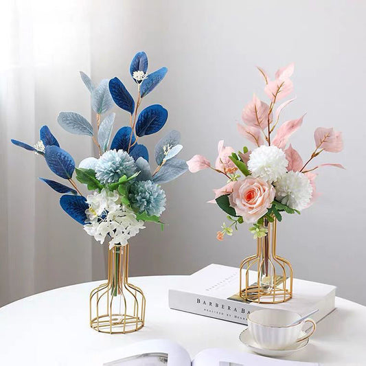 Nordic Style Iron Metal Vase for Hydroponic Decor
