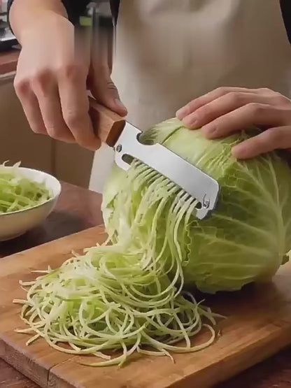 Premium Stainless Steel Vegetable & Fruit Peeler with Wooden Handle